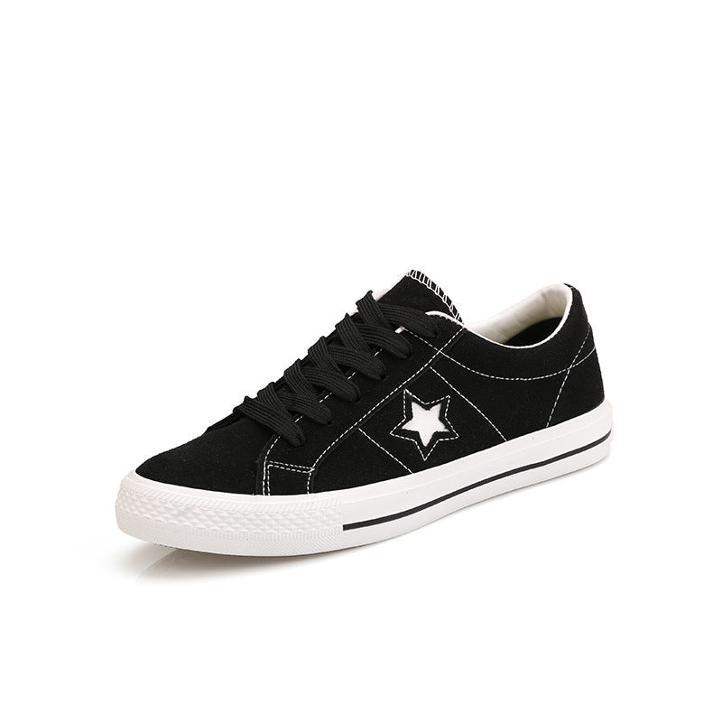 Women's wild suede canvas shoes