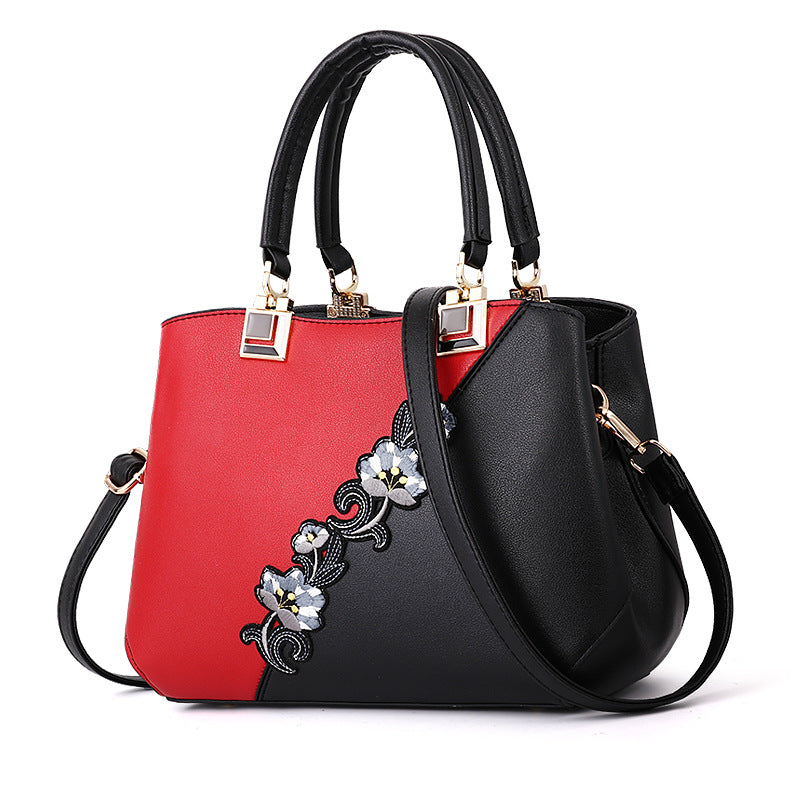 Women's Contrasting Color Handbag