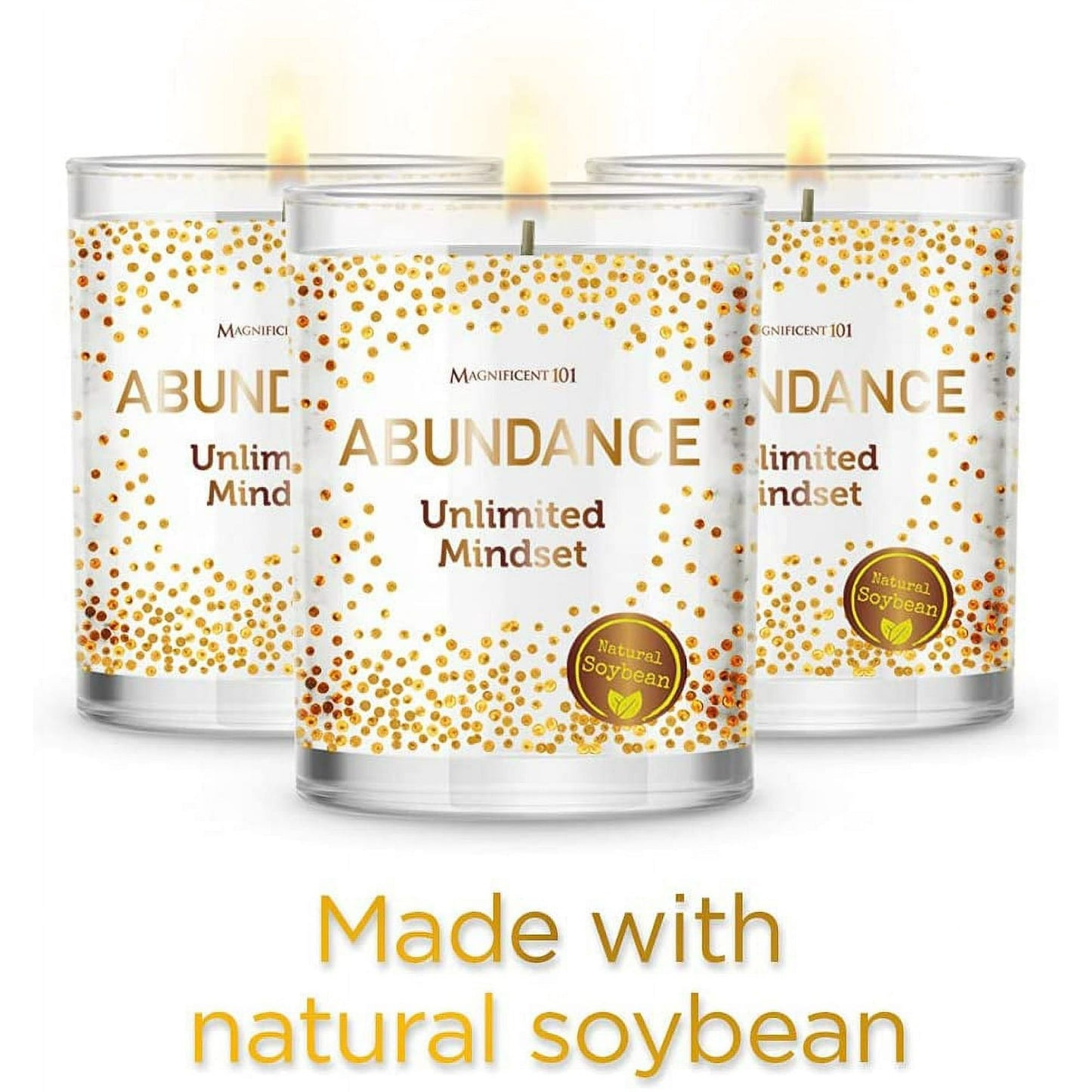Magnificent 101 Abundance Set of 3 Candles