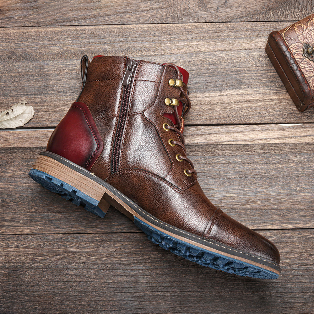 Men's Red Tooling Boots
