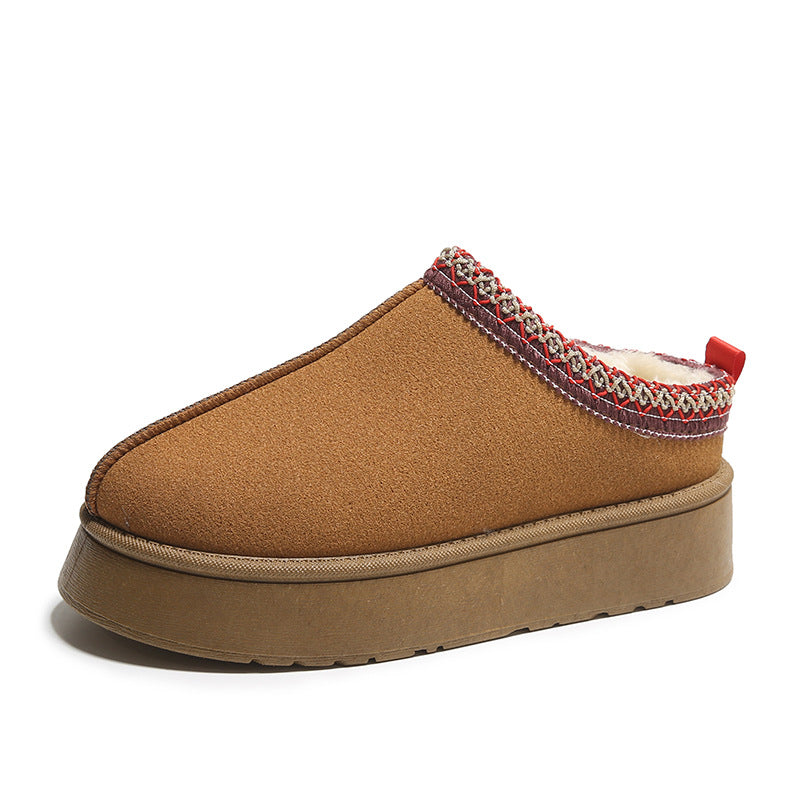 Women's Plush Lined Platform Home Boots