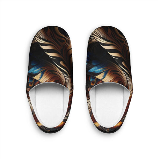 Pantuflas elegantes de mujer para interior, calzado cómodo, regalo para ella, pantuflas únicas para el hogar, zapatillas cómodas sin cordones para casa