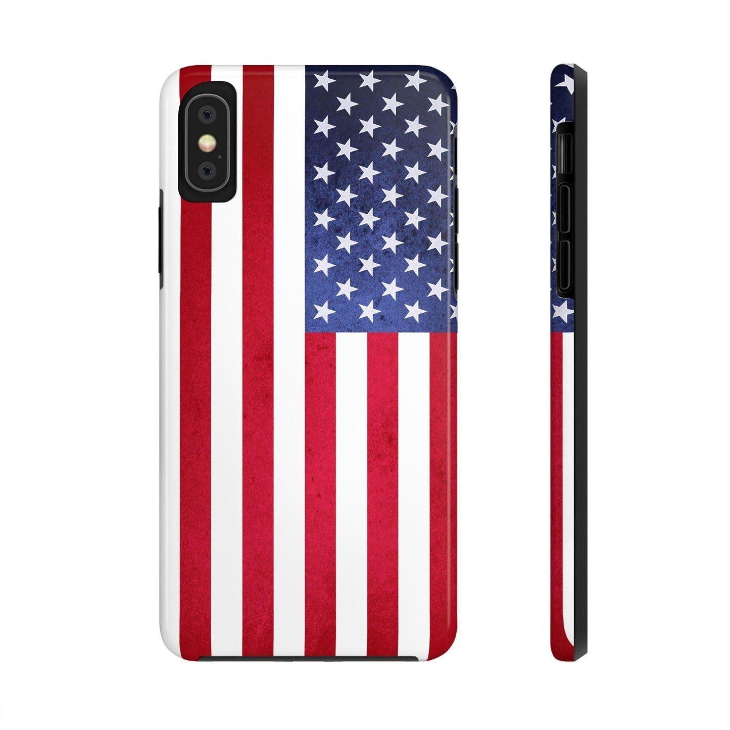 USA Flag Printed Tough Phone Cases