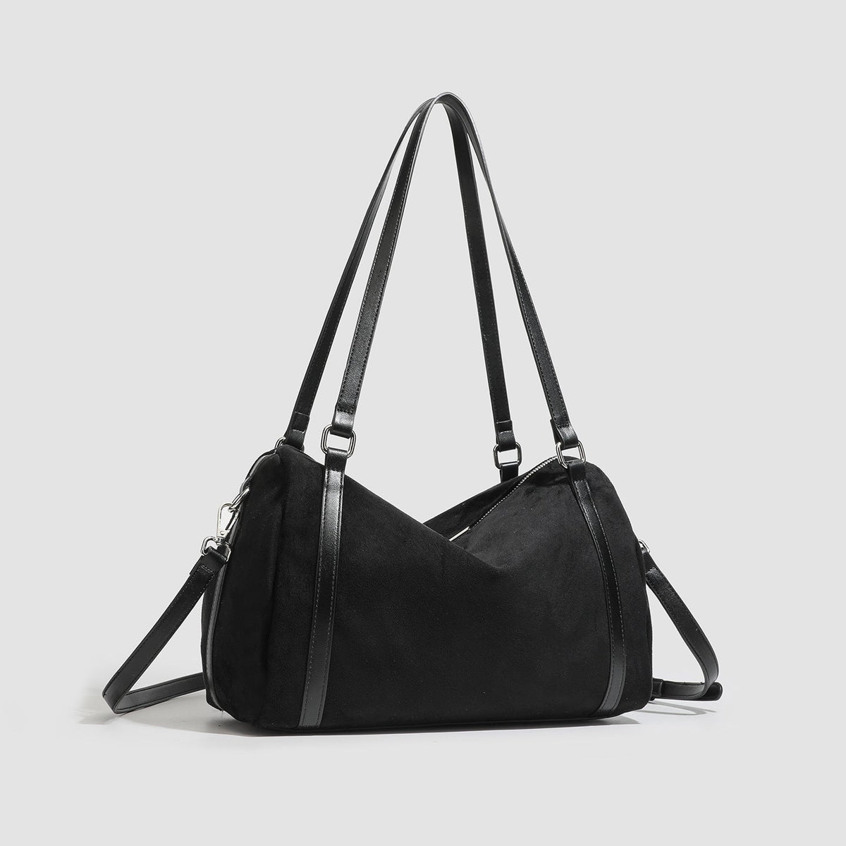 Retro Suede Tote Bag Womens Large-Capacity Crossbody Bag