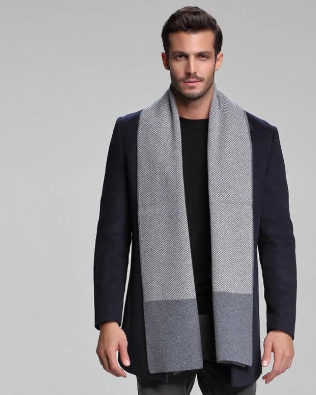 Men's Cashmere Tide Business Casual Double-sided Scarf