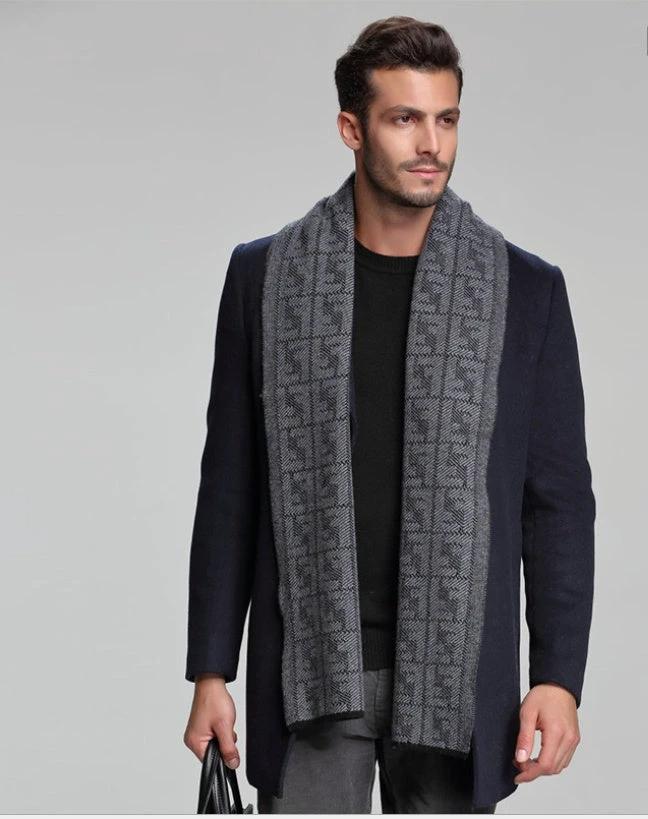 Men's Cashmere Tide Business Casual Double-sided Scarf
