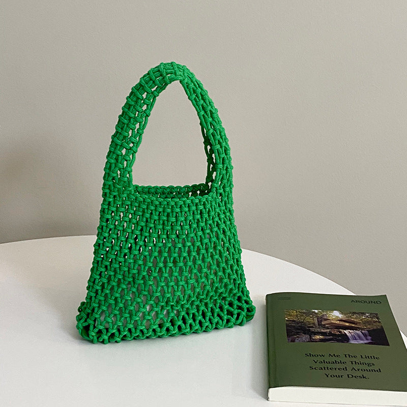 Handwoven Fashion Versatile Mesh Beach Bag Travel Bag