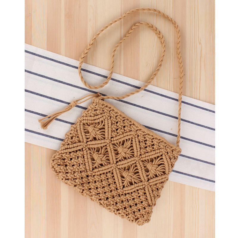 Bolso cruzado de macramé Giana