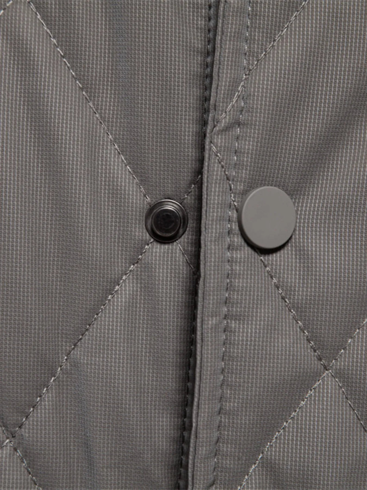 Men's Quilted Snap Down Long Sleeve Jacket