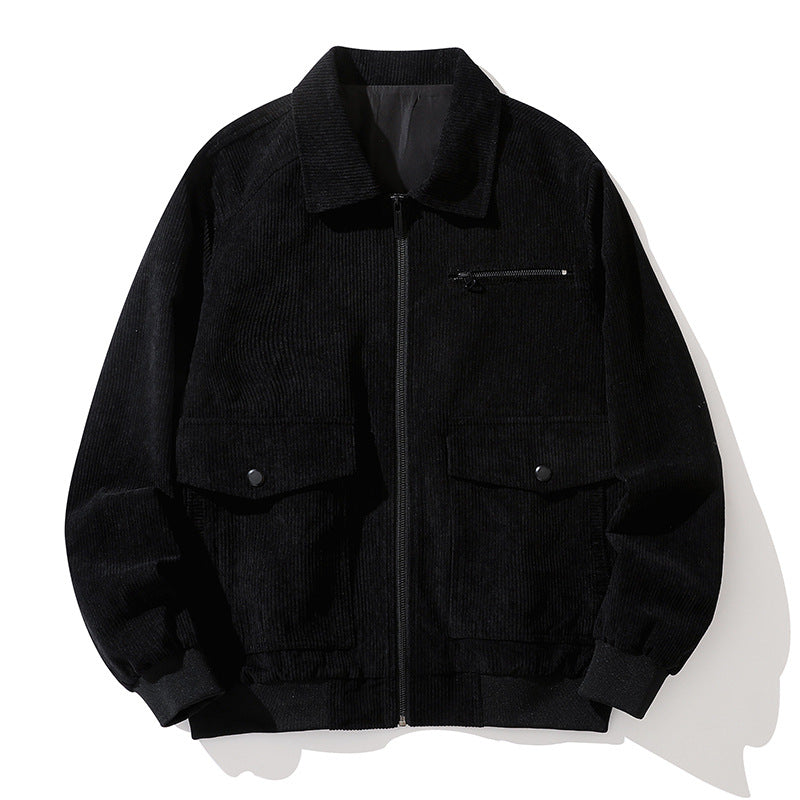 Men's Corduroy Jacket - Stylish Casual Spring/Fall Outerwear