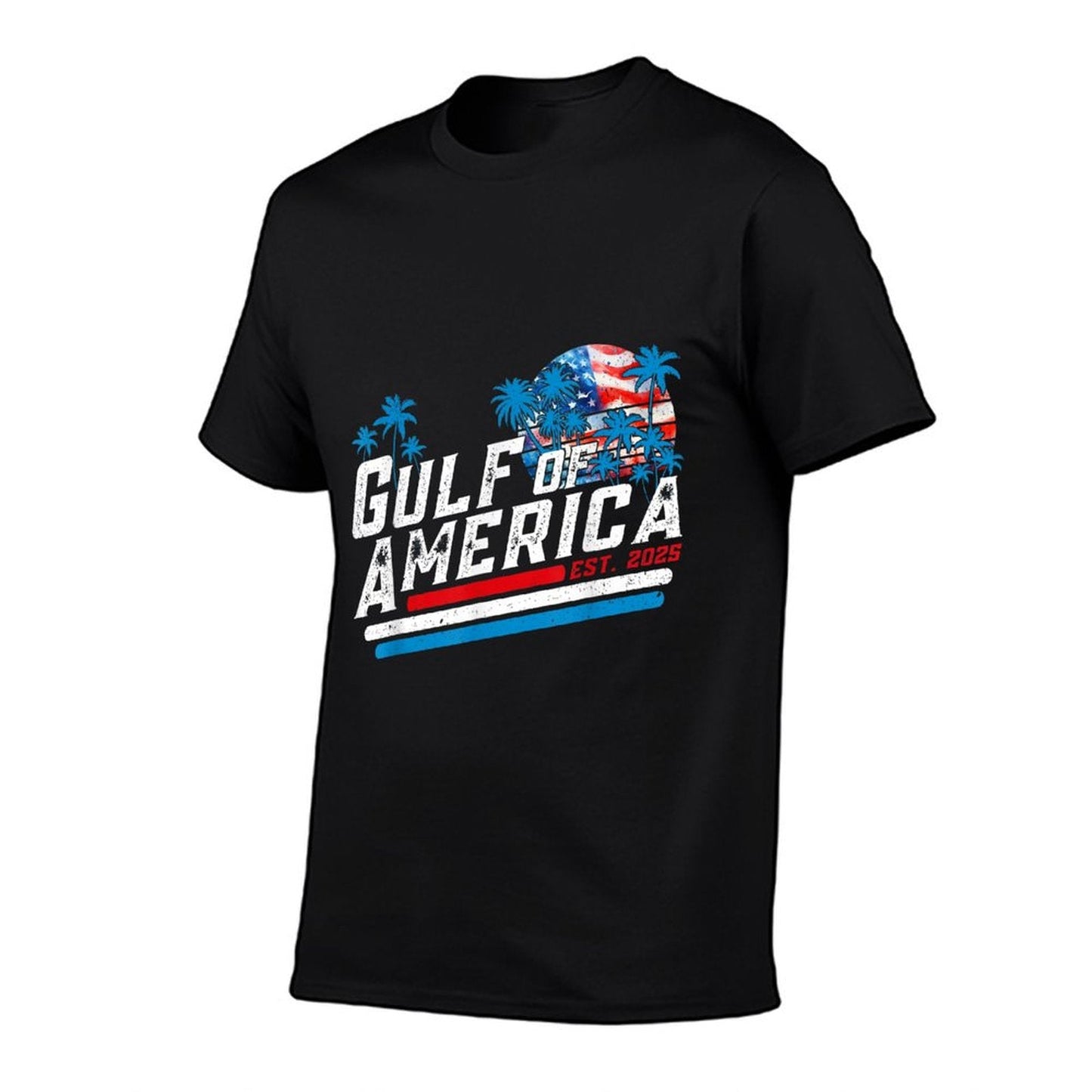Retro Gulf Of USA America Est 2025 American Gulf Mexico Relaxed-fit T-Shirt