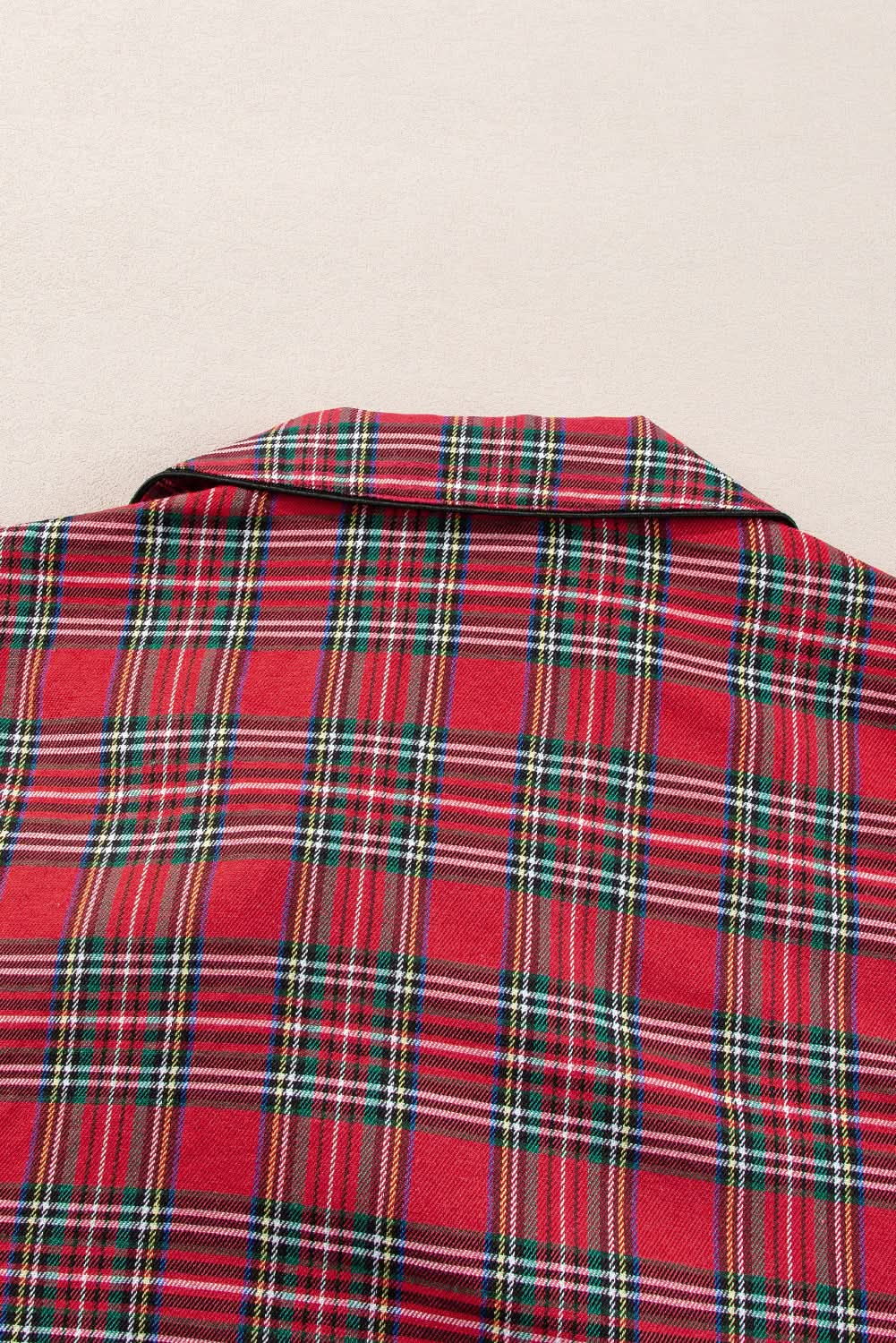 Pants Love Salve Red Plaid Lounge Set Women's Plus Size Pajama Set Comfy & Stylish