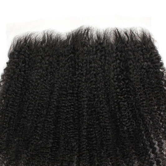 Frontal de Cabello Humano Afro Kinky 13x6 HD con Encaje