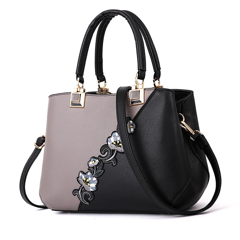 Women's Contrasting Color Handbag