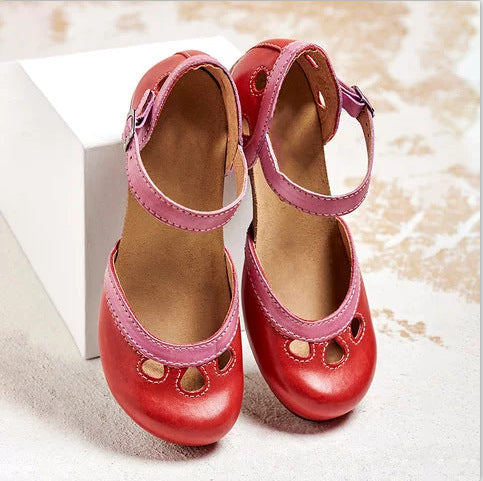 Hollow Cutout Mary Jane Sandals