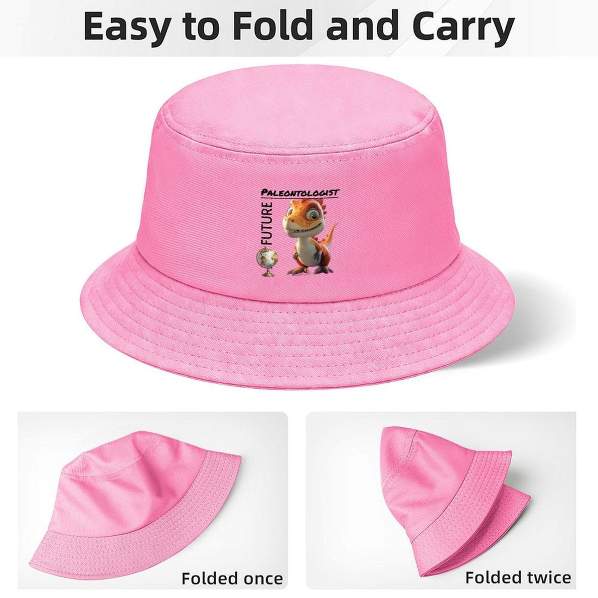Future Paleontologist Dinosaur Design Kid's Bucket Hat | Ships from USA