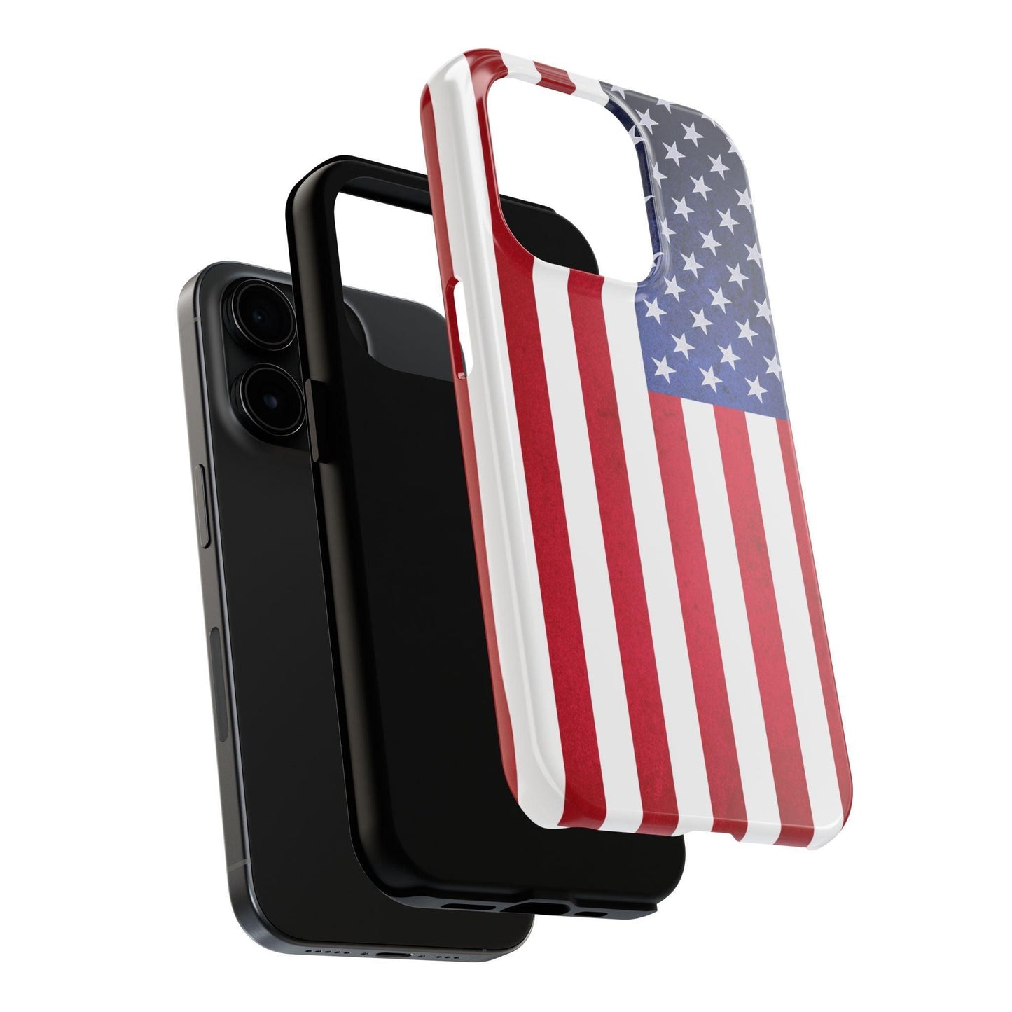 USA Flag Printed Tough Phone Cases
