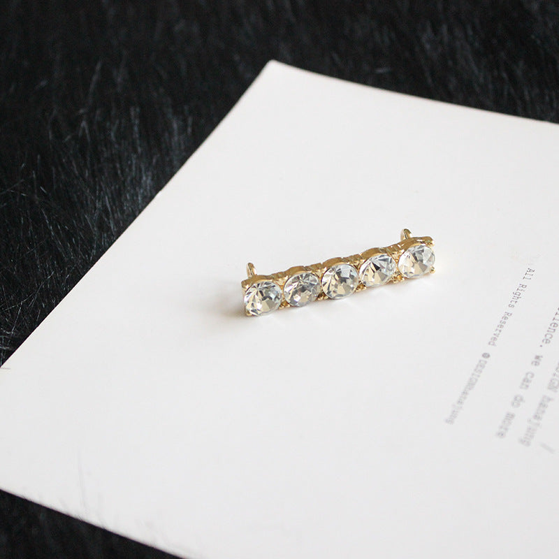 Gemstone white shoes accessories shoe buckle