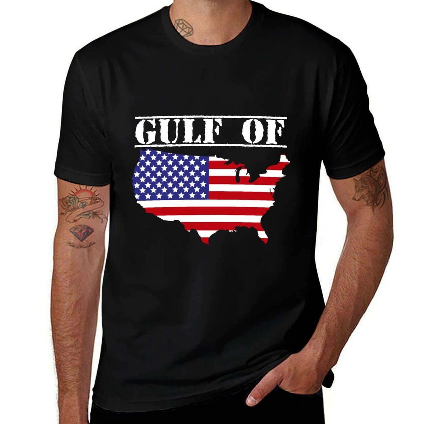 Gulf of United States of America Long Sleeve Cotton T-Shirt