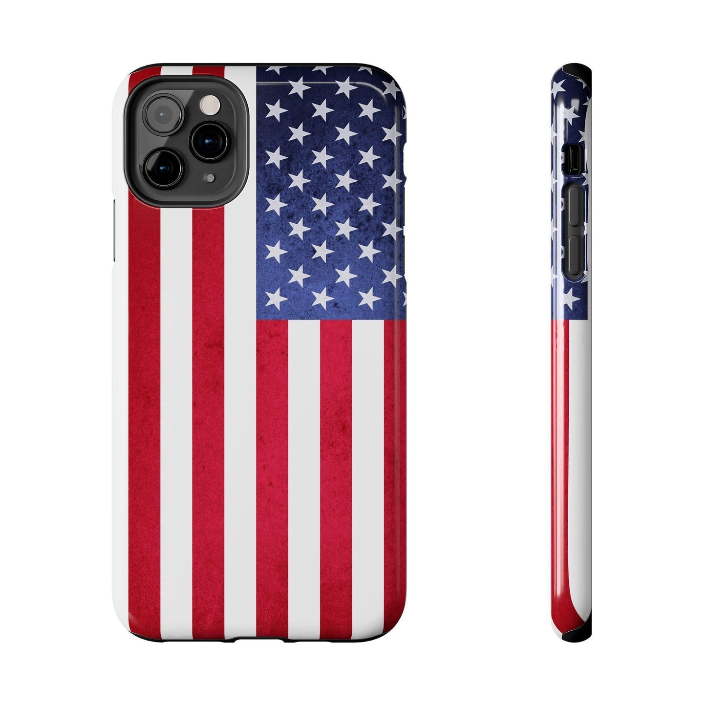 USA Flag Printed Tough Phone Cases
