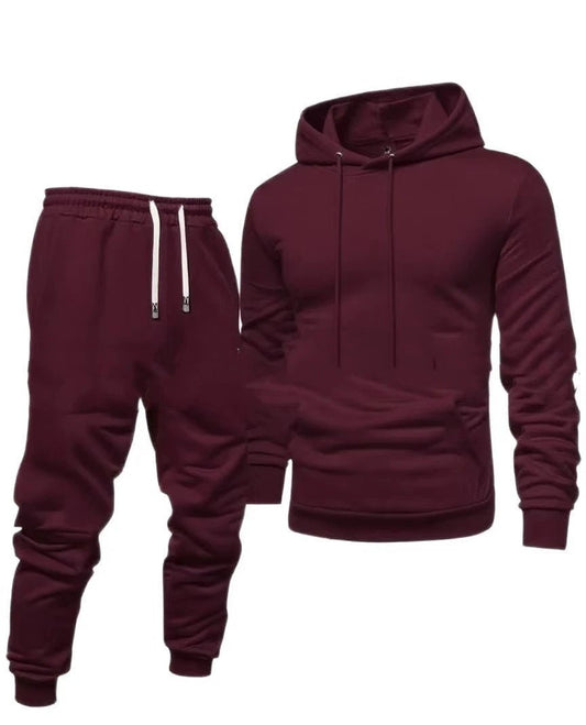 Traje deportivo de sudadera con capucha y pantalones deportivos para hombre