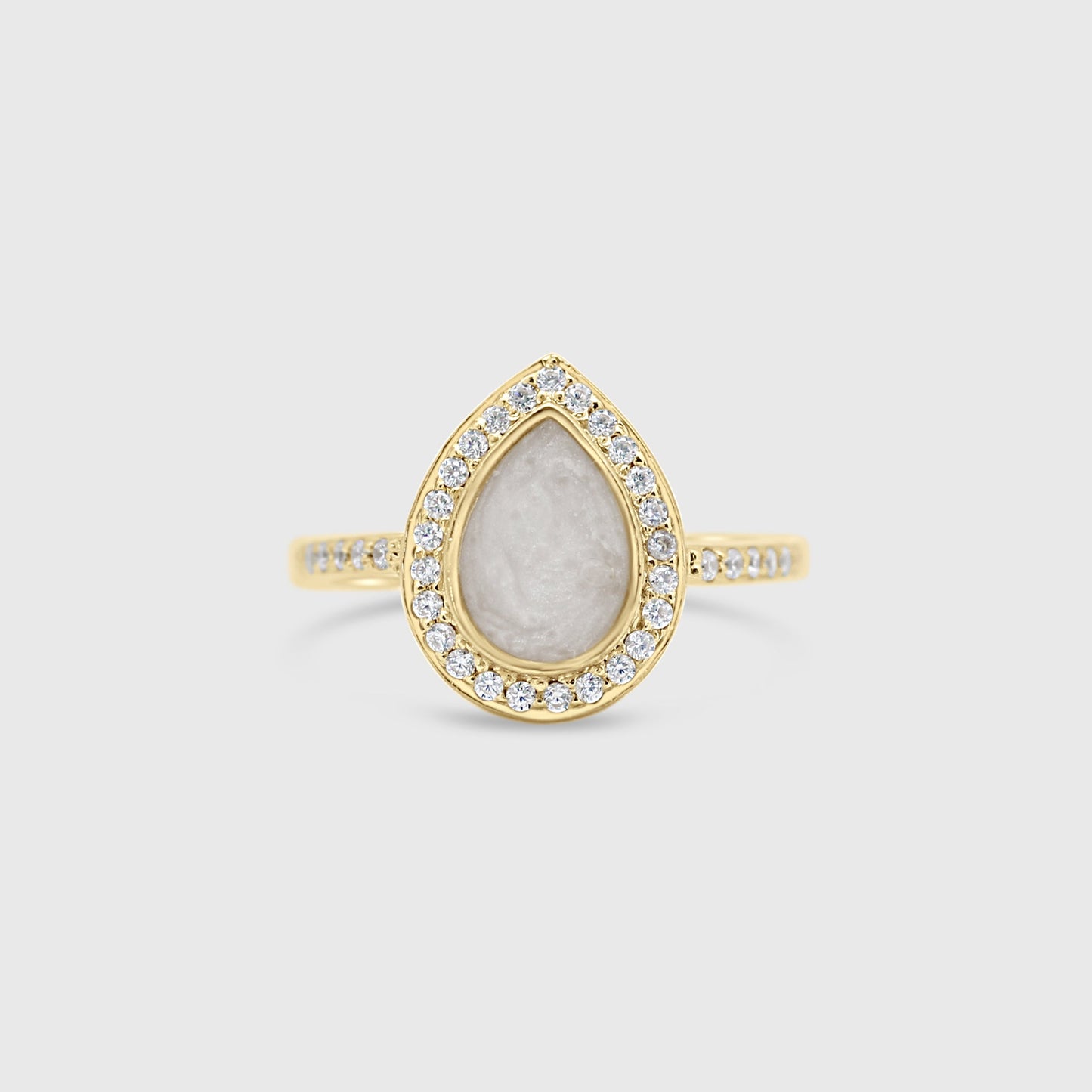 Teardrop Gemstone Ring