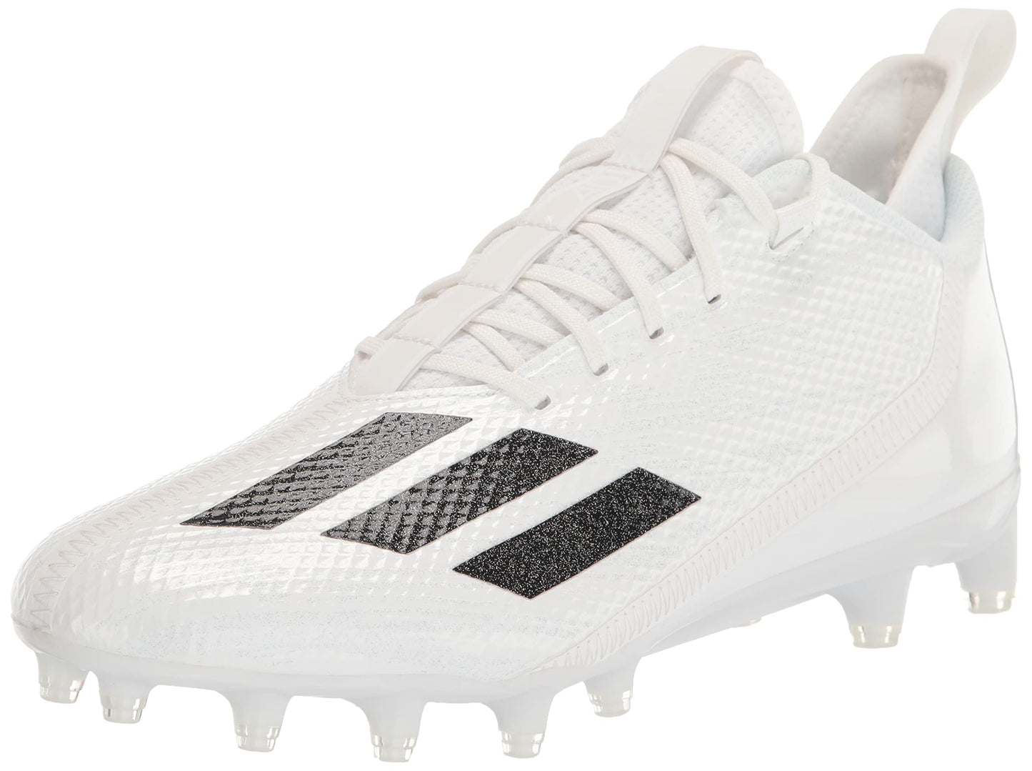 adidas Mens Adizero Football Shoe White/Black/White 14