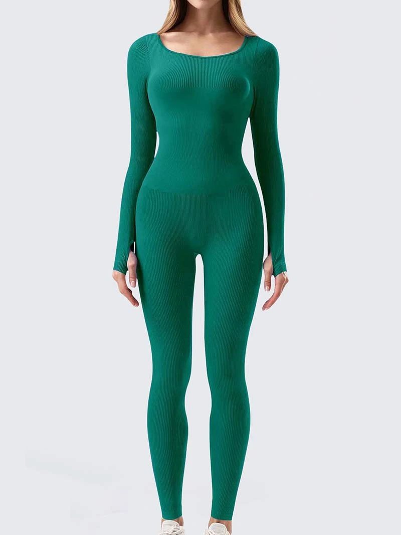 Sports Workout Clothes Slim Thread Long Sleeve Tights