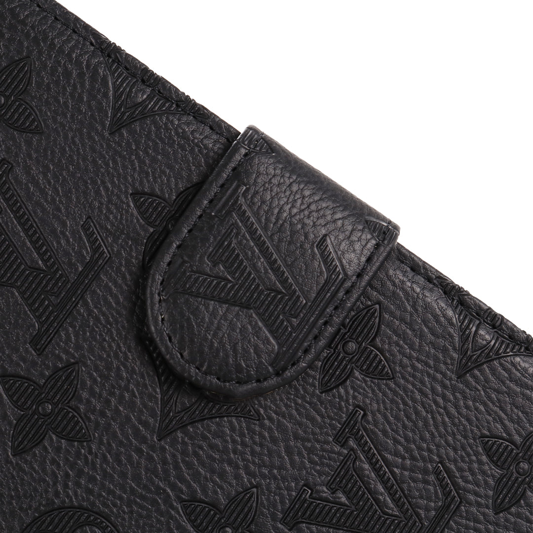 Funda plegable para iPad de Apple con monograma en relieve 3D con función de soporte