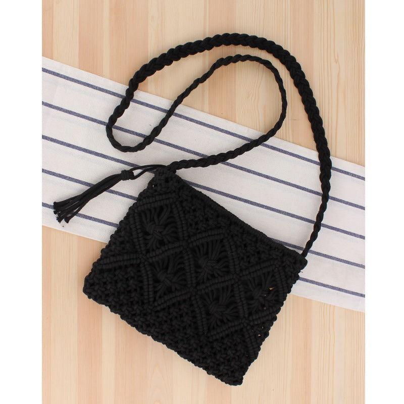 Bolso cruzado de macramé Giana