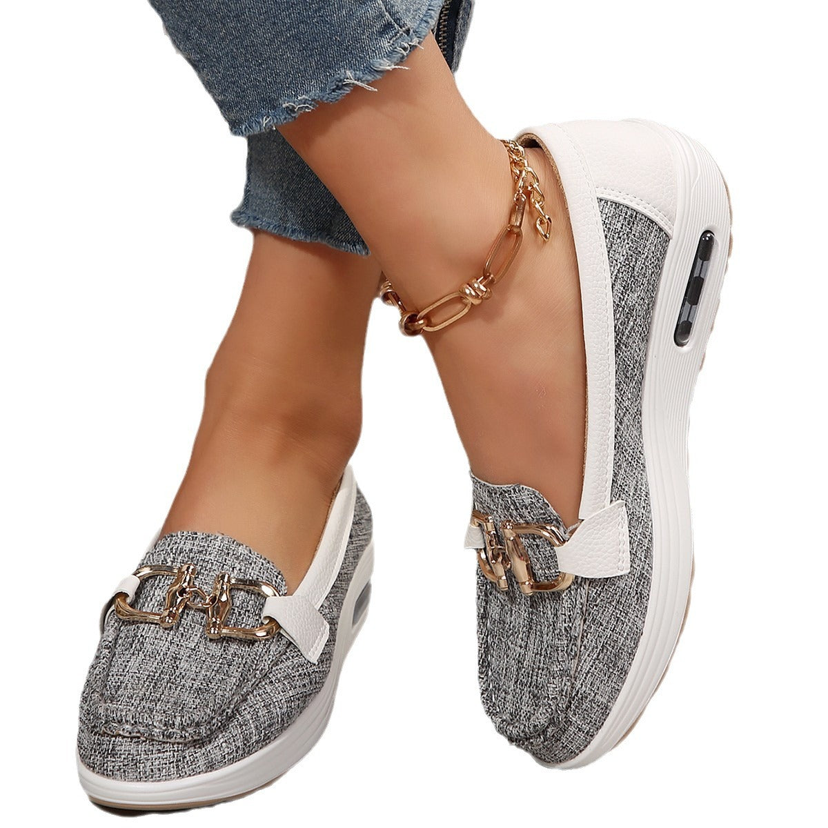 Women's Fly-kit Mesh Casual Heels