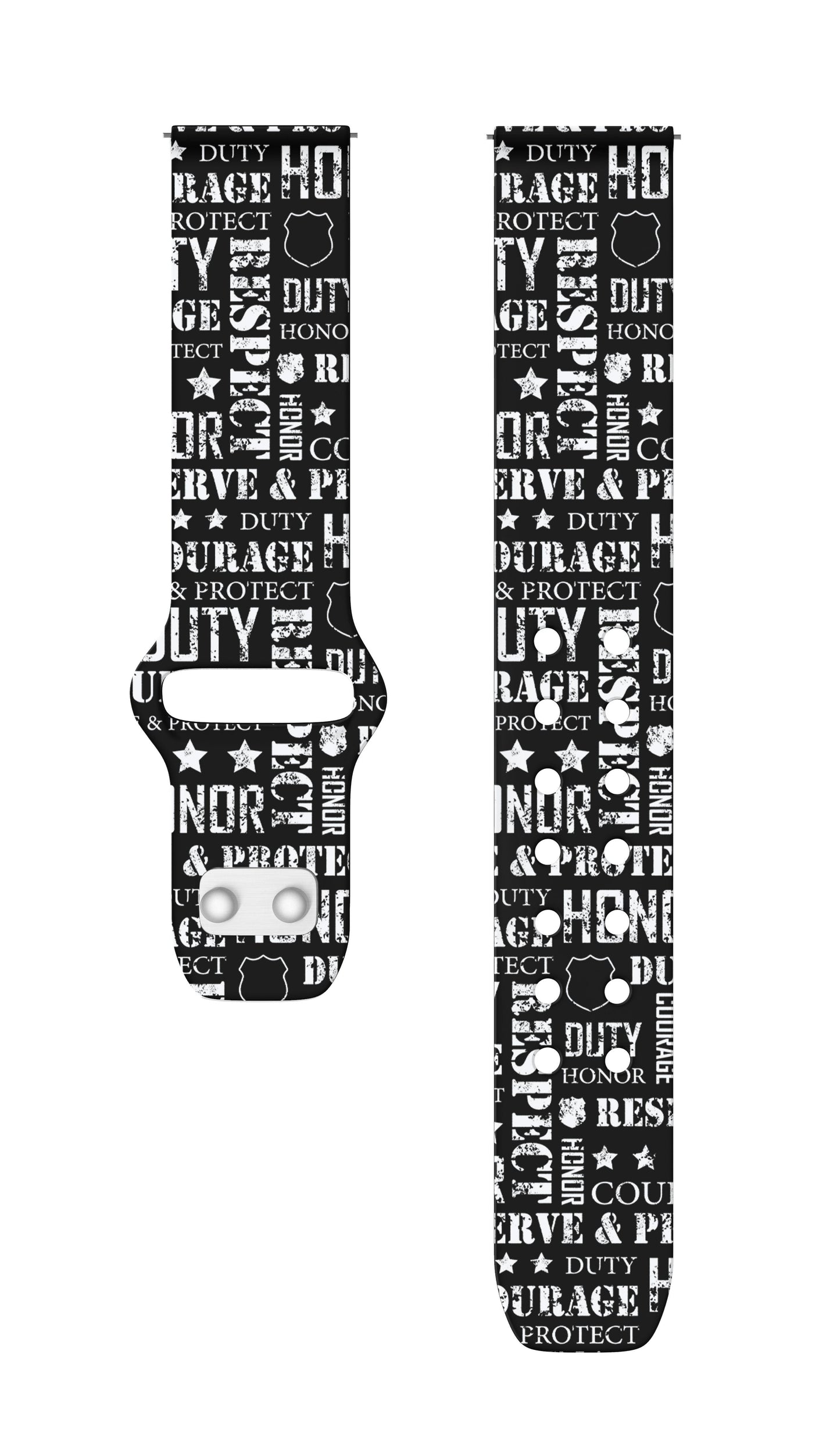 Law Enforcement HD Watchband for Samsung, Garmin, Fossil, and More for Samsung, Garmin, Fossil, and More