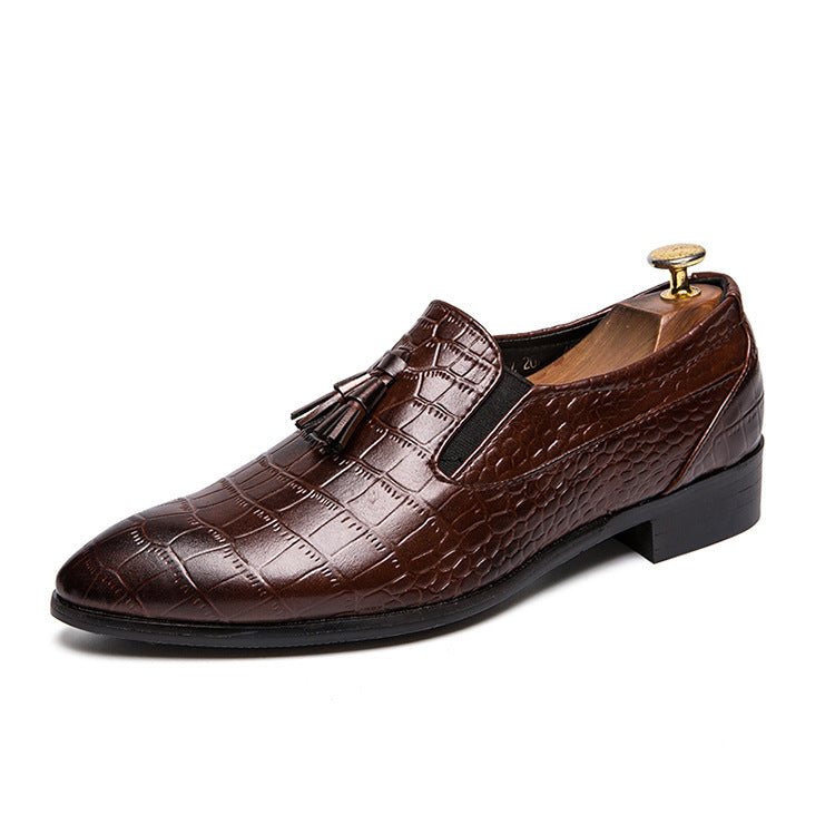 Men's Pointed-Toe Tassel Shoes