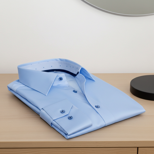 Martin Button-Up Shirt With Contrast Details // Blue // Contemporary Fit (Regular)