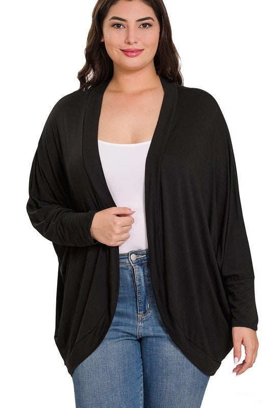 El cárdigan abierto Tracey - Talla grande
