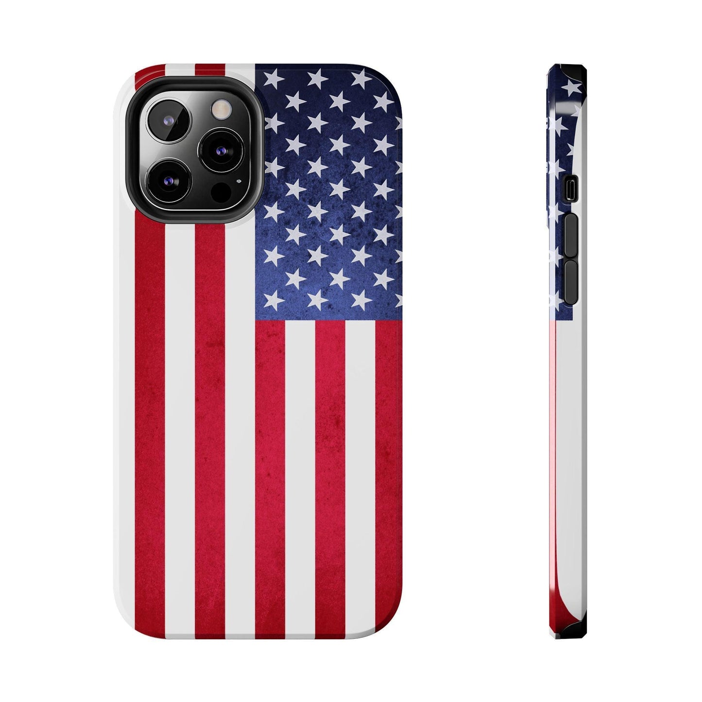 USA Flag Printed Tough Phone Cases