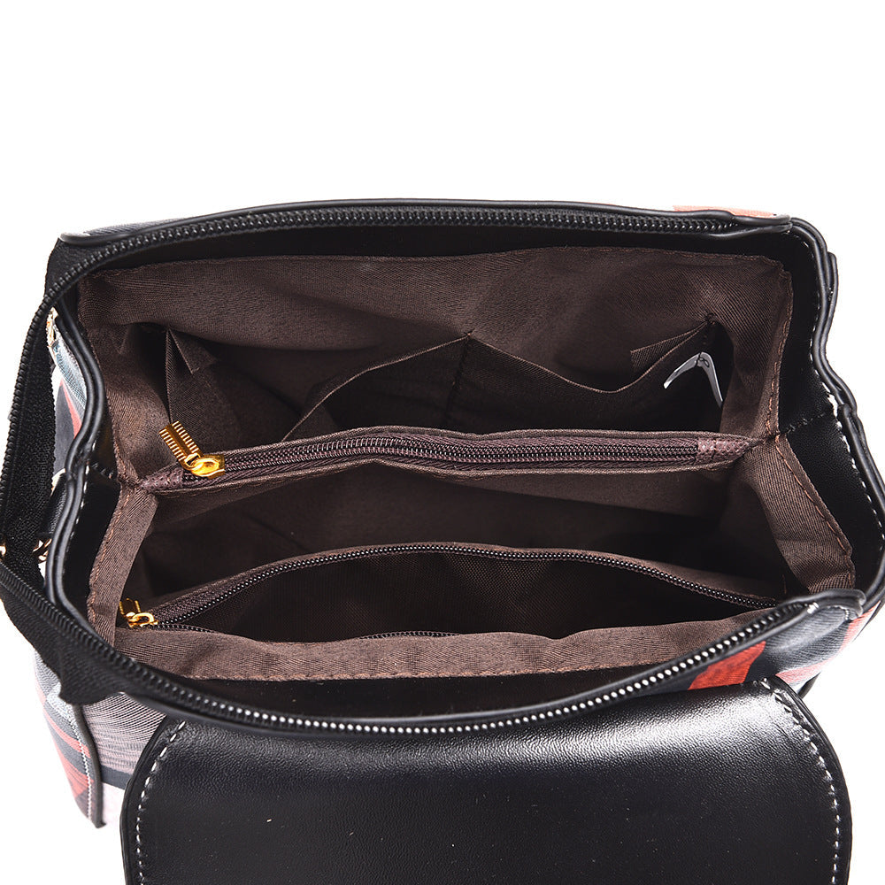 Women's PU Plaid Crossbody Bag
