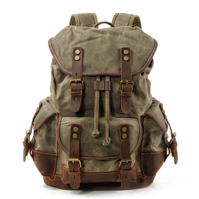 Wear-Resistant Canvas Backpack