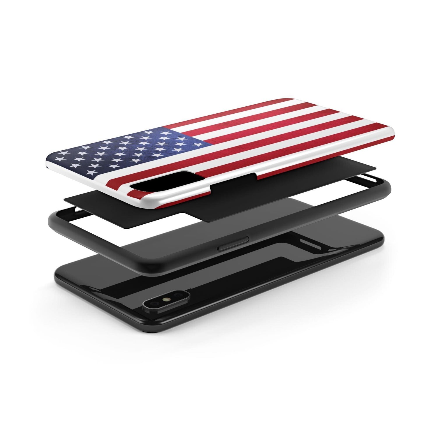 USA Flag Printed Tough Phone Cases