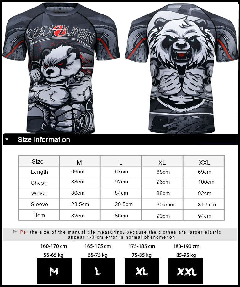 Men's Boxing  Fitness Compression Sportswear