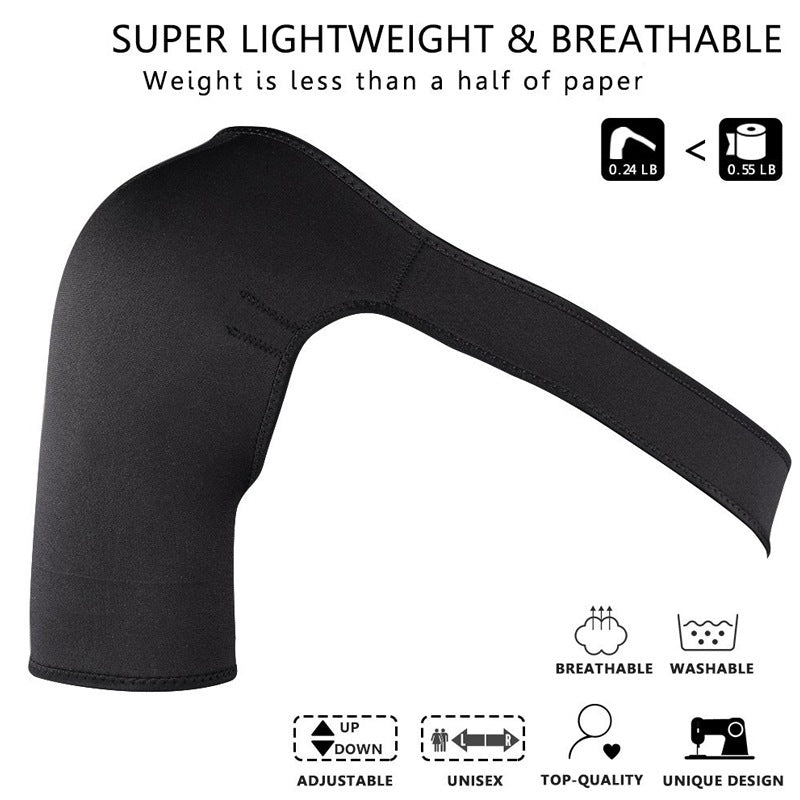 Breathable adjustable shoulder support