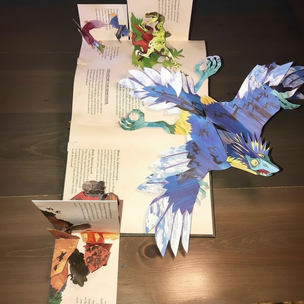 3D Dinosaur Pop-Up Book