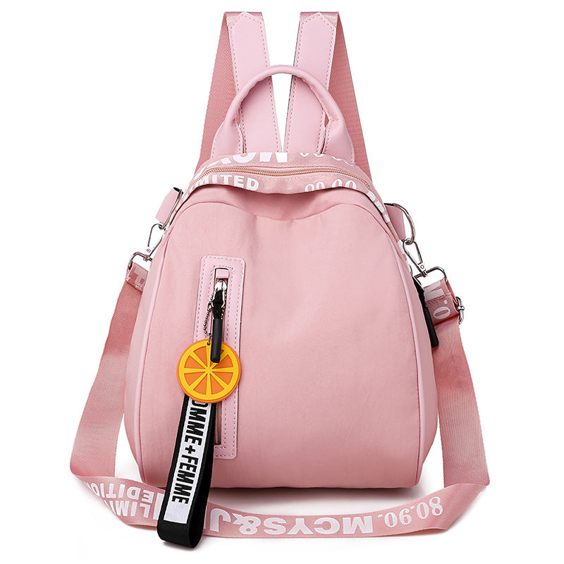 Fashion orange pendant backpack See size chart under “more details”