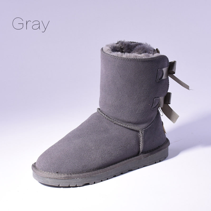 Women's Bow Detail Snow Boots