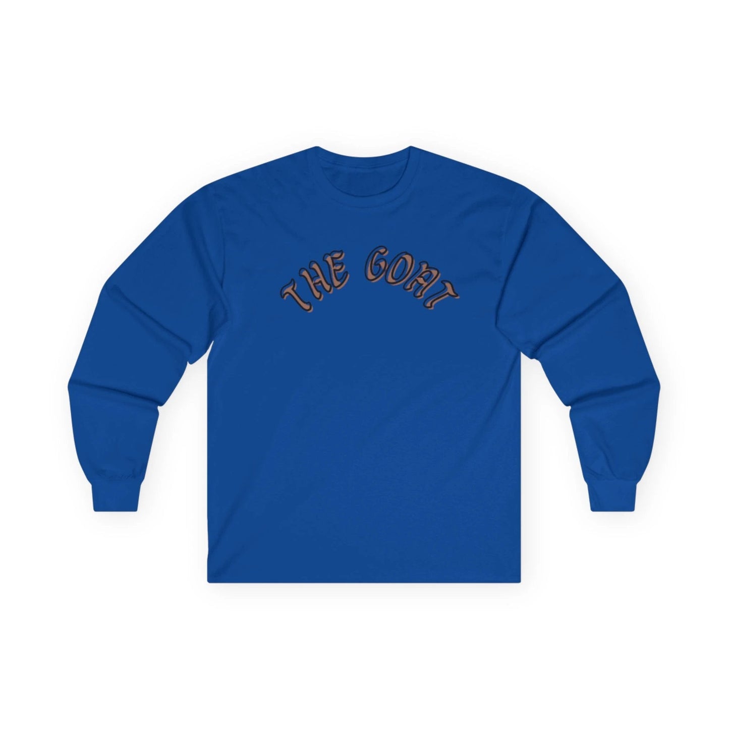The GOAT Unisex Long Sleeve Tee, Casual Wear, Perfect for Sports Fans, Gift for Him or Her, Iconic Statement Shirt