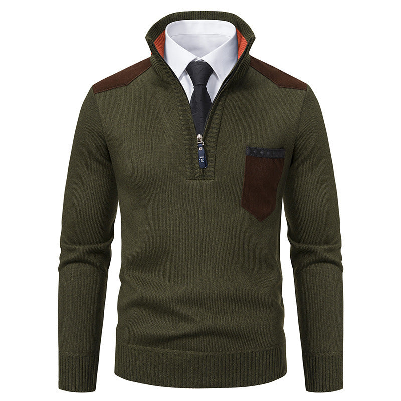 Plush Thickened Sweater Pullover Zipper