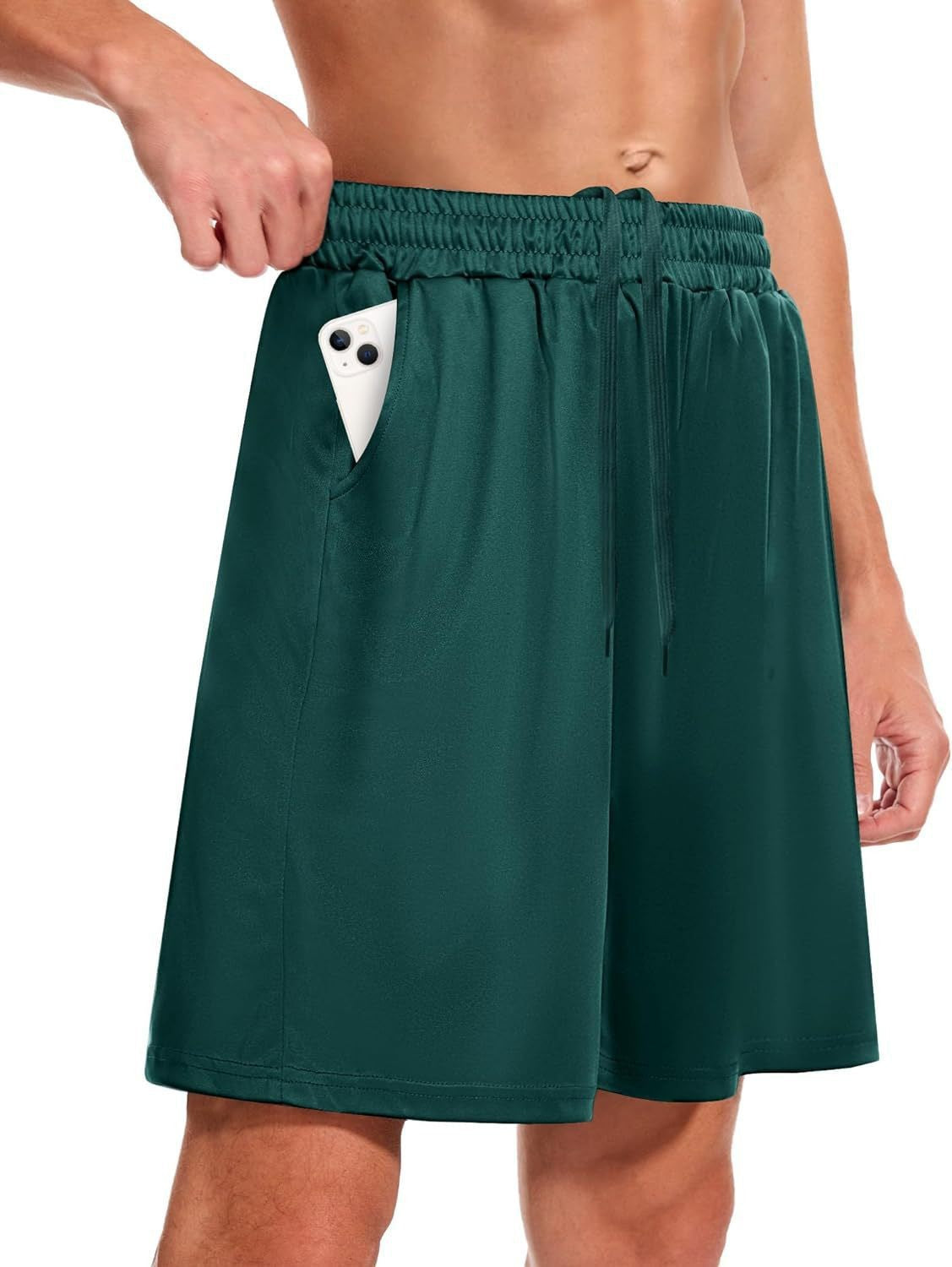 Men's Summer Outdoor Loose-Fitting Quick-Dry Breathable Pocket Casual Basketball Running Fitness Shorts