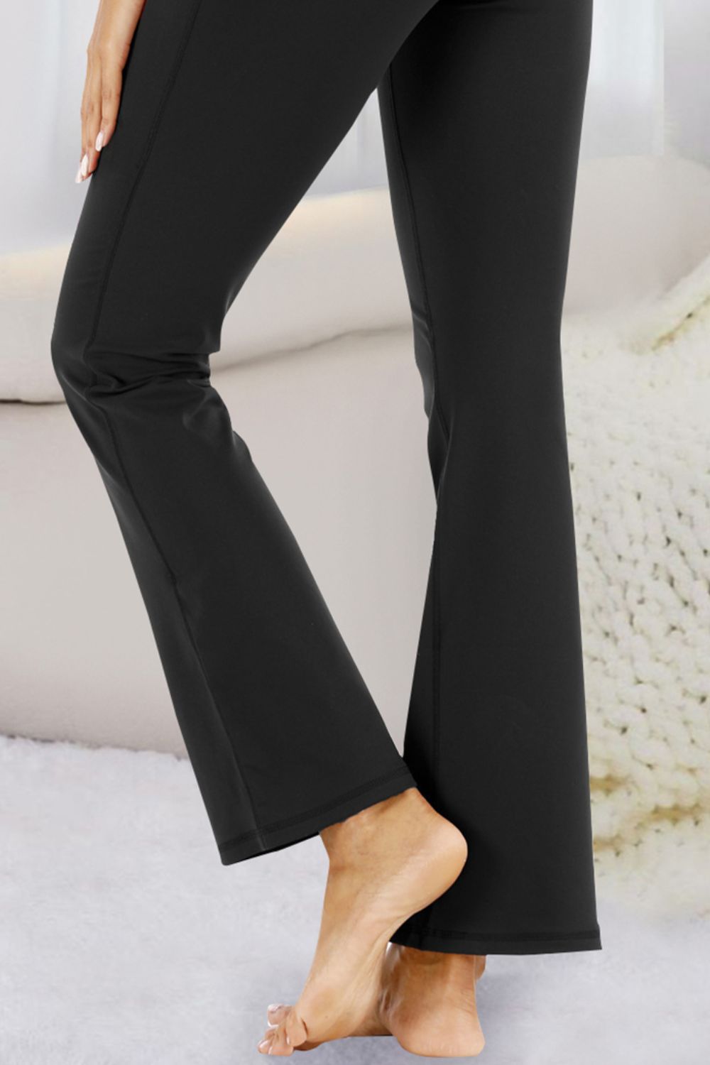 Pantalones deportivos de talle alto con bolsillos