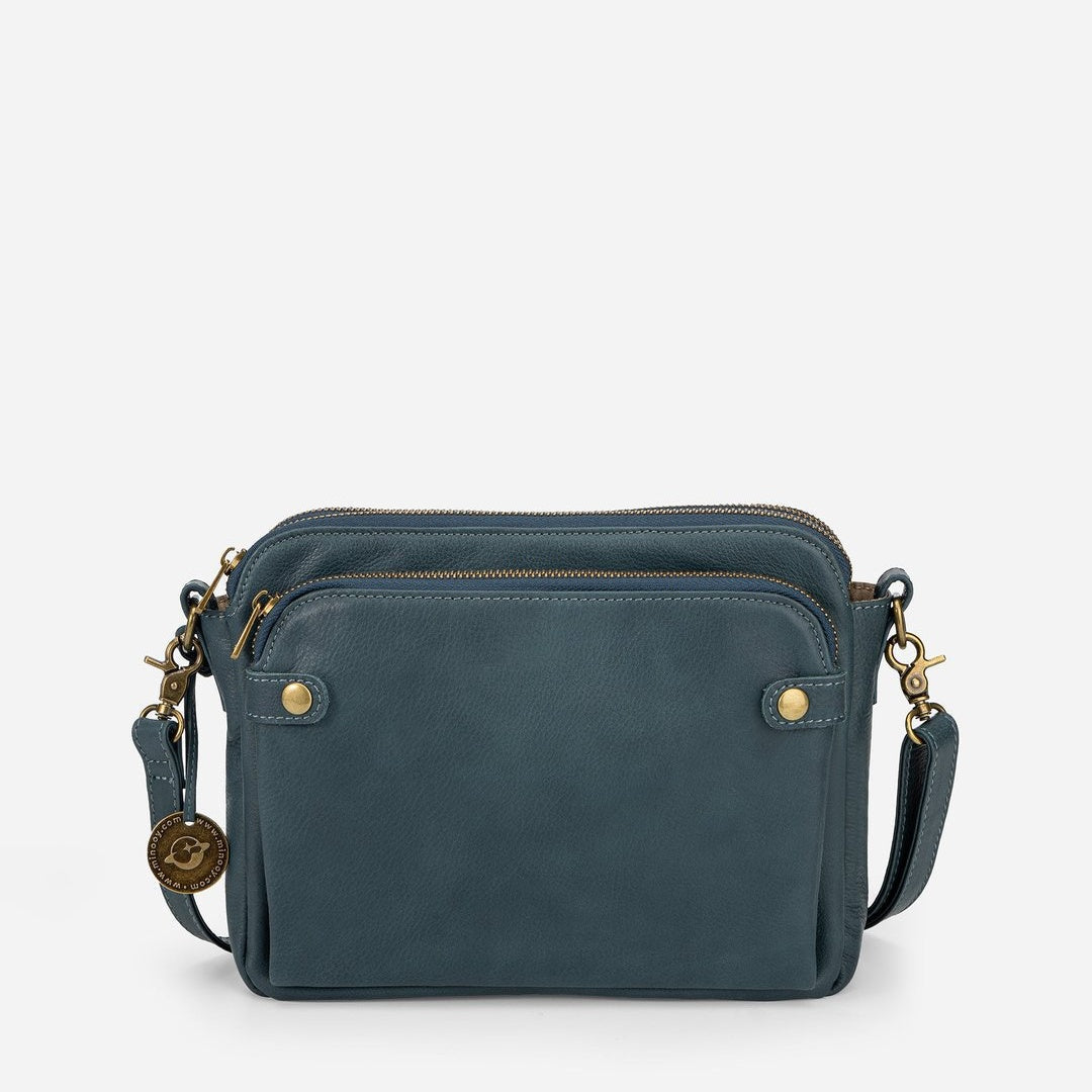 Retro Three-Layer Messenger Bag Travel Bag