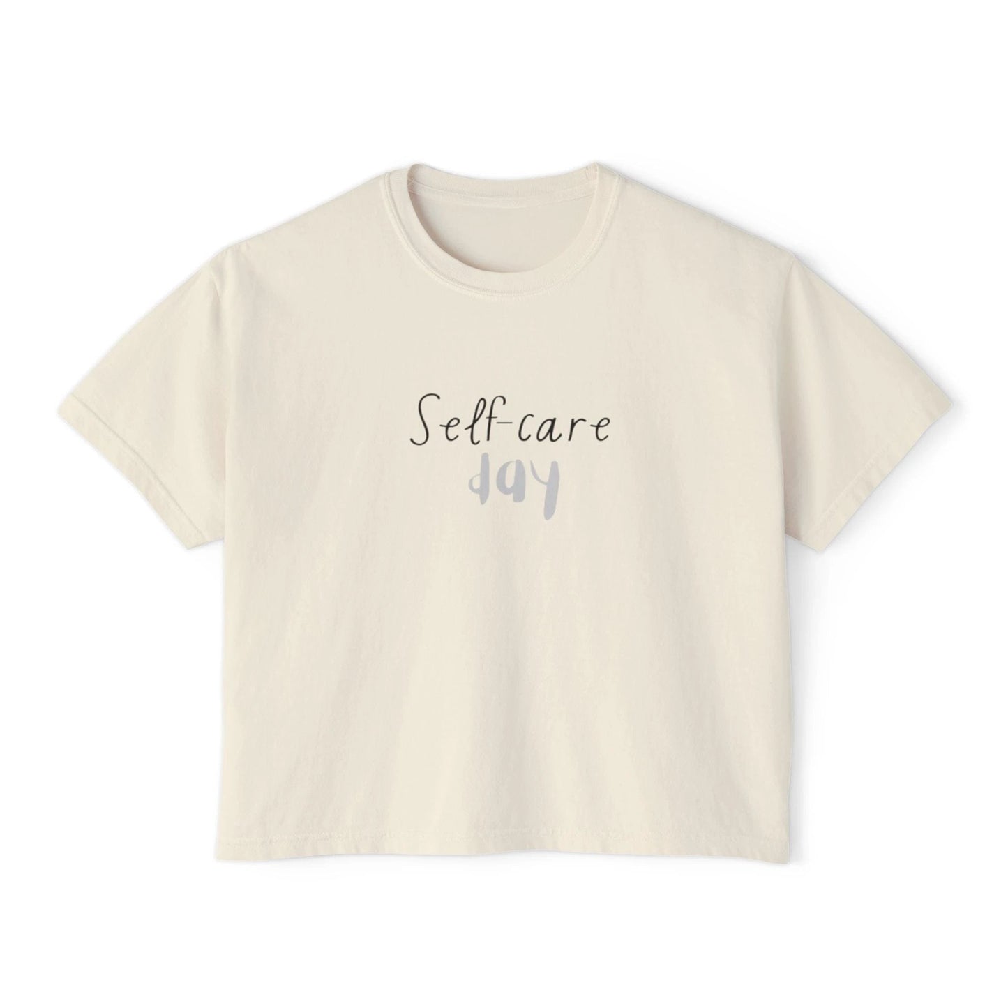 Self care day Women's Boxy Tee Self care day